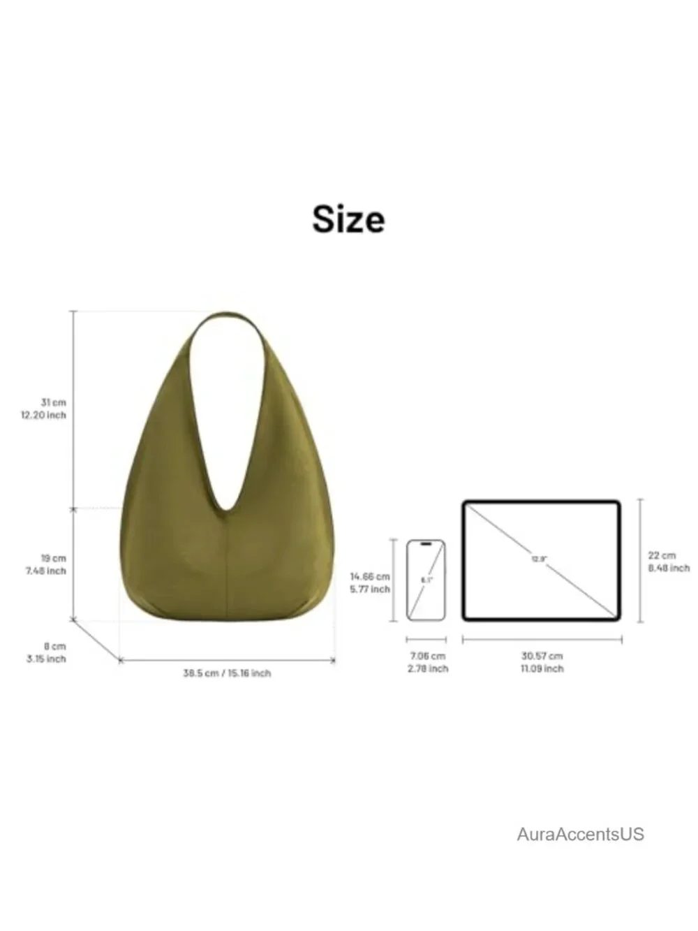 Faux Suede Hobo Shoulder Bag with Magnetic Closure